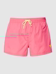 Badehose mit Label-Detail von Guess Pink - 30