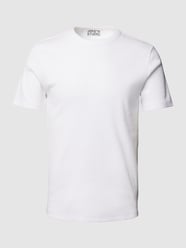 T-shirt z okrągłym dekoltem od JAKE*S STUDIO MEN Biały - 25