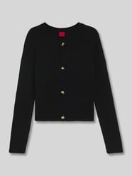 Regular fit gebreid jack met alpacamix, model 'SIRA' van HUGO - 35