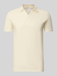 Koszulka polo o kroju slim fit z dekoltem w serek od Lindbergh - 18