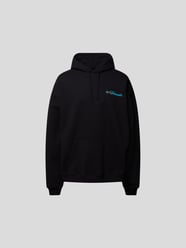 Oversized Hoodie mit Brand-Print von VETEMENTS Schwarz - 23