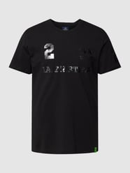T-Shirt mit Label-Print von La Martina Schwarz - 13