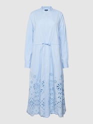 Midi-jurk met broderie anglaise, model 'JSSICA' van Polo Ralph Lauren Blauw - 42