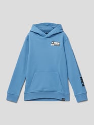 Hoodie mit Label-Prints von Garcia Blau - 14