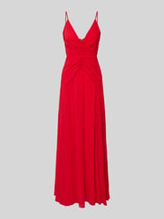 Abendkleid mit Raffungen und Spaghettiträgern von Lace & Beads - 42
