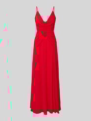 Abendkleid mit Raffungen und Spaghettiträgern von LACE & BEADS - 29