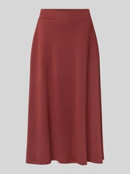 Uitlopende midi-rok van modalmix model 'BANU' van Soyaconcept Bordeaux - 5