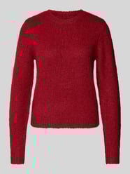 Regular Fit Pullover mit Woll-Anteil Modell 'NOVAH' von Vero Moda Bordeaux - 21