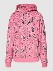 Hoodie mit Allover-Muster Modell 'Relaxed' von HUGO Pink - 25
