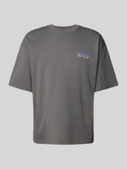 Oversized T-Shirt mit Label-Print von REVIEW Grau - 17