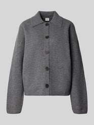 Gebreid jack van wol met labeldetail van Stefanel - 7