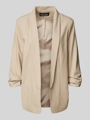 Regular Fit Longblazer mit Viskose-Anteil Modell 'BOSELLA' von Pieces Beige - 15