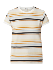 T-Shirt mit Streifenmuster Modell 'Carrie' von Pepe Jeans Beige - 36