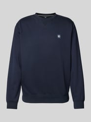 Sweatshirt mit Label-Stitching von Lerros Blau - 28