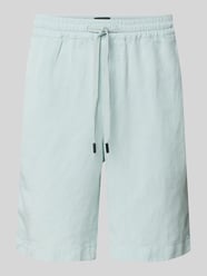 Regular Fit Shorts aus Lyocell-Leinen-Mix Modell 'Kaji' von Strellson - 38