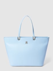 Shopper met labeldetail, model 'TIMELESS' van Tommy Hilfiger Blauw / turquoise - 11