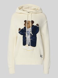 Sweter z dzianiny z czystej bawełny z kapturem od Polo Ralph Lauren - 33