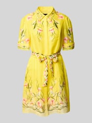 Minikleid aus reiner Viskose mit floralem Allover-Print von Marc Cain - 32