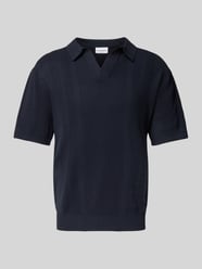 Koszulka polo o kroju oversized z dekoltem w serek od Lindbergh - 46