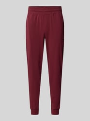 Comfort fit sweatpants van katoenmix, model 'LAZE' van HUGO Bordeaux - 29