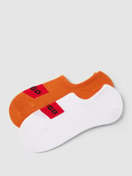 Sneakersocken mit Label-Print von HUGO CLASSIFICATION Orange - 11