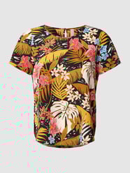 PLUS SIZE blouseshirt met bloemenmotief, model 'LUXODA' van ONLY CARMAKOMA Zwart - 45