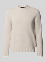 Strickpullover aus Schurwolle mit Rundhalsausschnitt von MAERZ Muenchen - 10
