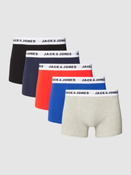 Trunks mit elastischem Label-Bund im 5er-Pack von Jack & Jones Rot - 30