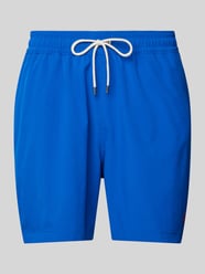 Badehose mit elastischem Bund Modell 'TRAVELER' von Polo Ralph Lauren Underwear Blau - 5