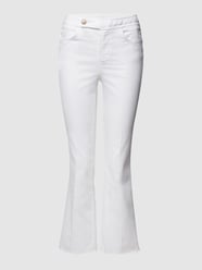 Bootcut jeans met gerafelde boorden van Liu Jo White Wit - 47