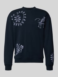 Sweatshirt mit Stitchings Modell 'DELFTS BLAUW' von Scotch & Soda - 13