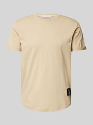 T-Shirt mit Label-Patch von Calvin Klein Jeans Beige - 39