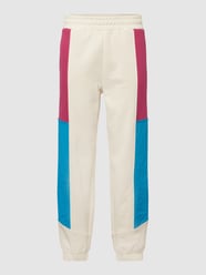 Sweatpants im Colour-Blocking-Design von Jake*s Casual Weiß - 3