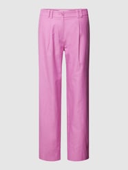 Regular Fit Bundfaltenhose mit Gürtelschlaufen von Lanius Pink - 8