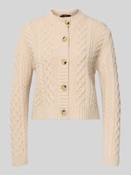 Regular Fit Strickjacke aus reiner Wolle Modell 'ABITO' von Weekend Max Mara Beige - 46