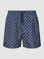 Badehose mit Strukturmuster von JOOP! Collection Blau - 33