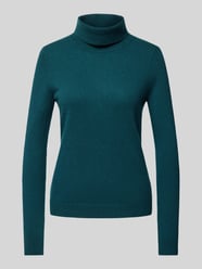 Rollkragenpullover mit gerippten Abschlüssen von Christian Berg Woman Blau - 20