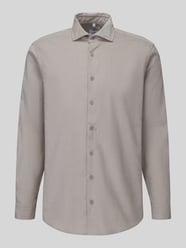 Regular Fit Businesshemd mit Cordstruktur von Seidensticker Beige - 13