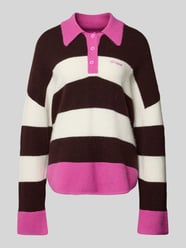 Oversized Sweter z dzianiny z Mieszanka wełny i alpaki Model 'Maya' od OH APRIL - 32