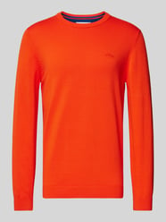 Regular Fit Strickpullover aus reiner Baumwolle von s.Oliver RED LABEL Orange - 44