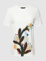T-shirt met labelprint, model 'MURANO' van Weekend Max Mara Wit - 23