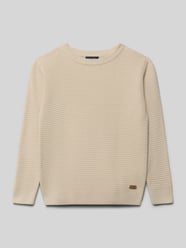 Regular Fit Pullover in Strick-Optik von Blue Seven Beige - 44