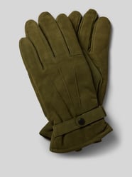 Lederhandschuhe mit Ziernähten von Barbour Grün - 18