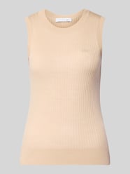 Bezrękawnik o kroju slim fit z czystej wełny od Lacoste - 2