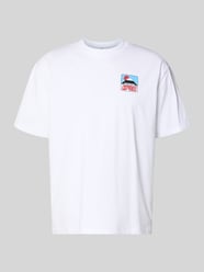 t-shirt z nadrukiem z logo model 'SUNSET ON FUJI SAN' od Edwin - 2