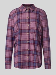 Bluzka koszulowa o kroju relaxed fit z kieszenią na piersi od Christian Berg Woman - 18