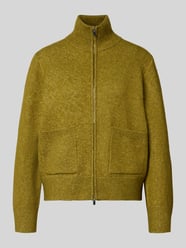 Strickjacke mit Zweiwege-Reißverschluss und aufgesetzten Taschen von Gina Tricot - 5