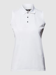 Blousetop met polokraag van Polo Ralph Lauren Wit - 45