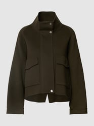 Cropped Jacke aus reiner Schurwolle mit Raglanärmeln von Weekend Max Mara Grün - 40