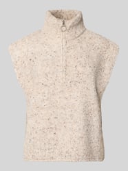 Gebreide pullover met opstaande kraag, model 'Grsnemes' van FREE/QUENT Beige - 30